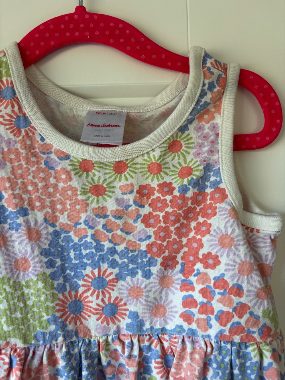 Hanna Andersson Coral Floral Tank Dress for Kids